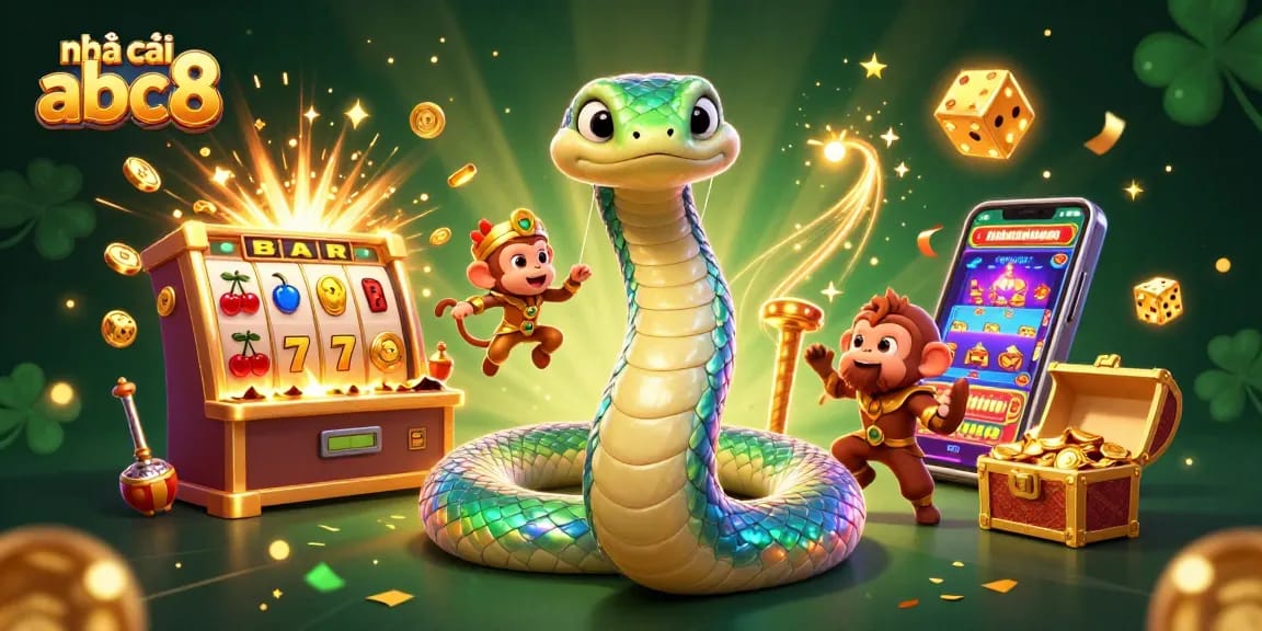 Engage with the vibrant world of nhà cái abc8 featuring colorful casino elements and dynamic characters.