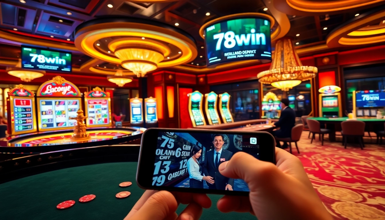 Experience high-stakes thrills at 78win.dental, featuring luxurious casino tables and exciting slot machines.