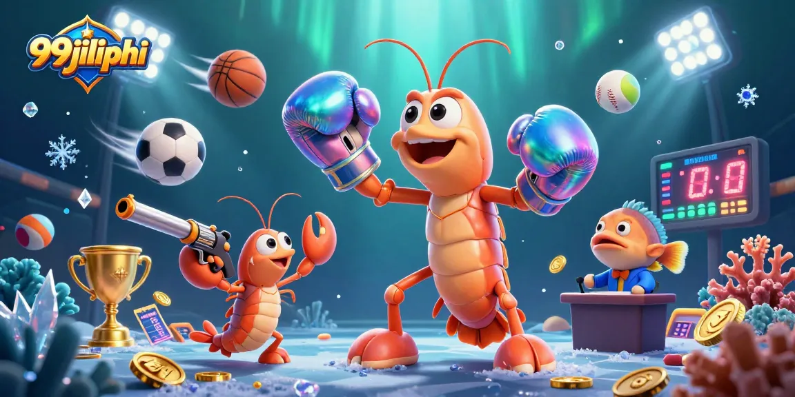 Experience thrilling sports betting action at 99jiliphi with vibrant underwater characters and dynamic elements.