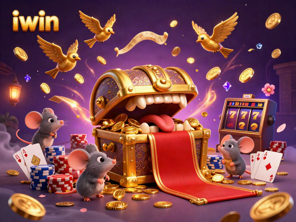 Experience thrilling slots fun with iwin as golden treasures lure adventurous mice