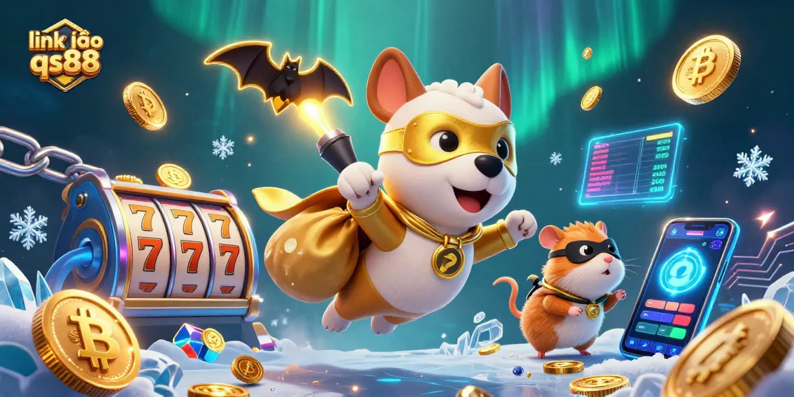 Engage with link vào qs88 and win big as a superhero dog swoops in with gold coins, gaming elements sparkle!