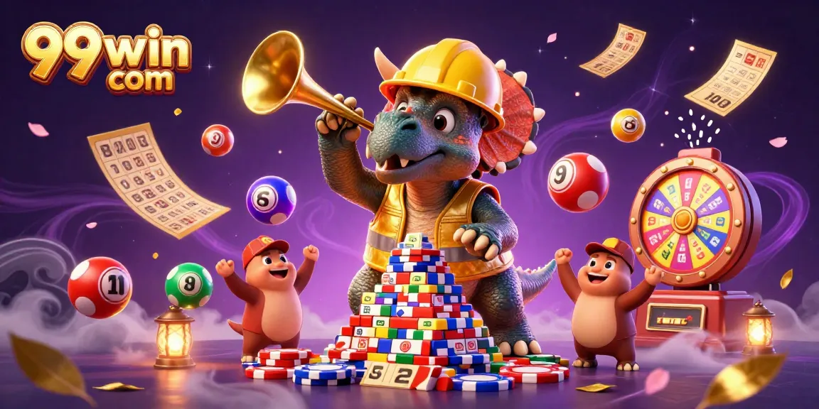 Experience thrilling gameplay with 99win com and colorful lottery balls celebrating big wins.