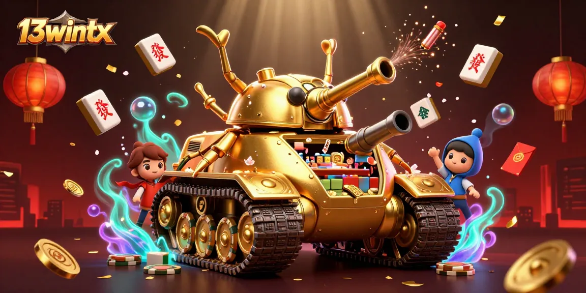Experience the dynamic excitement of 13wintx with vibrant casino elements and golden visuals.