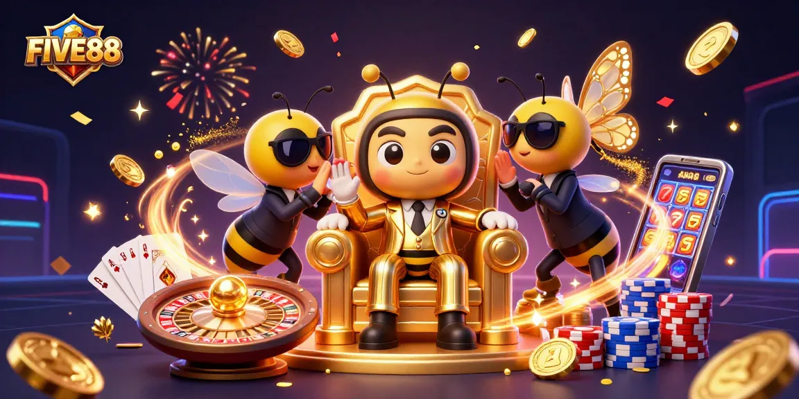 Engage with FIVE88 as a thrilling 3D casino experience filled with excitement and winning opportunities.