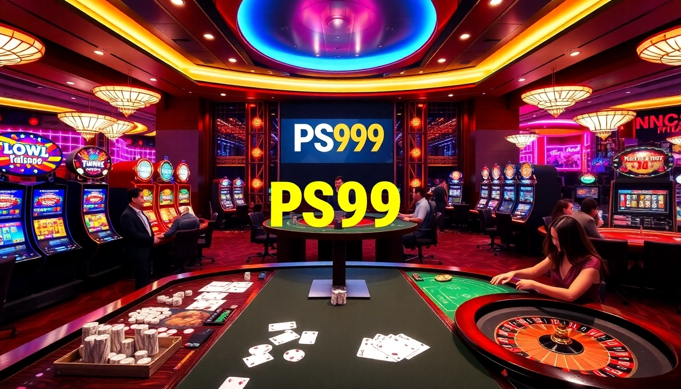 Experience the excitement of PS99's online gambling with vibrant tables and thrilling gameplay.