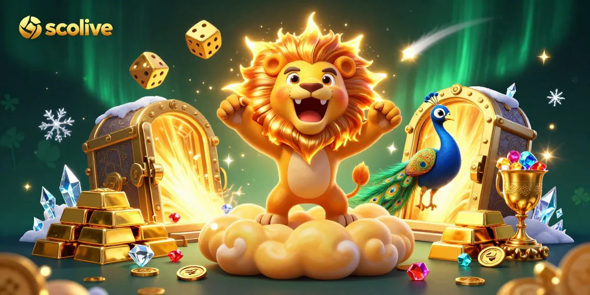 Socolive captures the excitement of live sports betting with a vibrant lion and golden dice illustration.