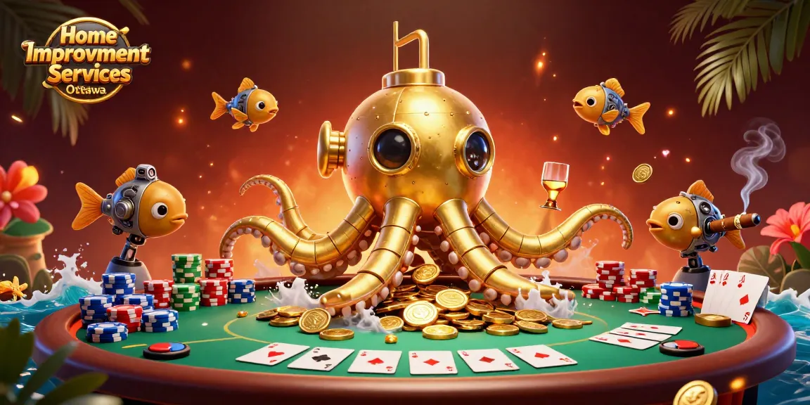 Play to win with Home Improvement Services Ottawa in a vibrant casino-themed 3D clash of colors.