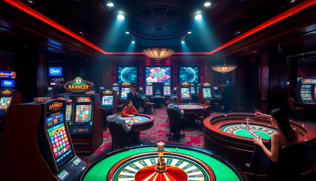 Experience thrilling gameplay at https://jun88sr.com/ with vibrant casino elements capturing excitement and luxury.