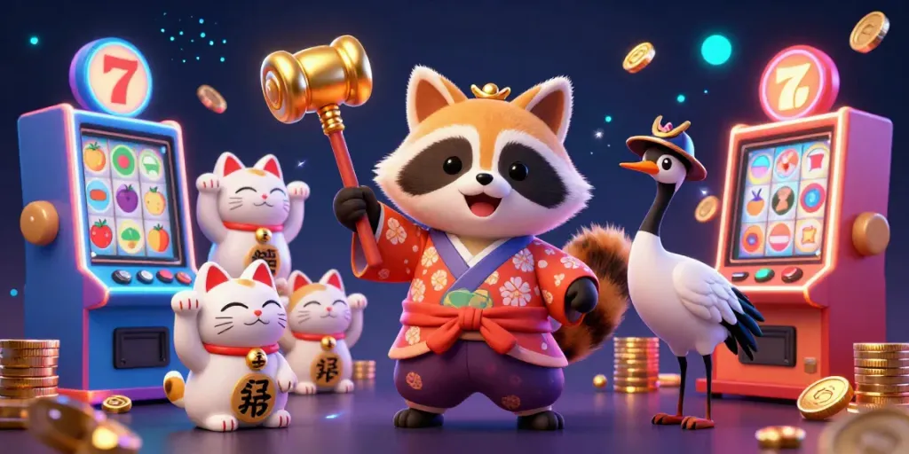 Gambarkan situs slot anti nawala dengan karakter kartun untuk menarik pemain baru.
