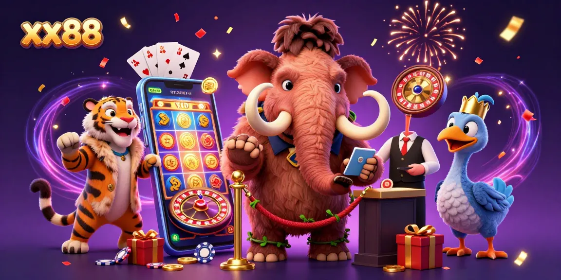 Experience thrilling moments at xx88 casino with vibrant 3D characters and exciting game elements.