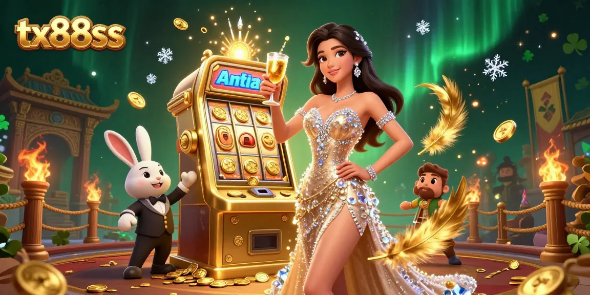 Celebrate winnings at tx88ss with a glamorous scene featuring jackpot thrills and excitement