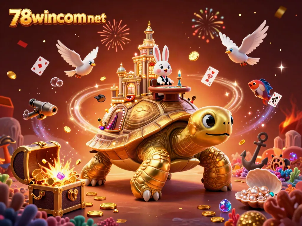 Experience thrilling entertainment at 78wincom net with golden tortoise casino and rabbit dealer!