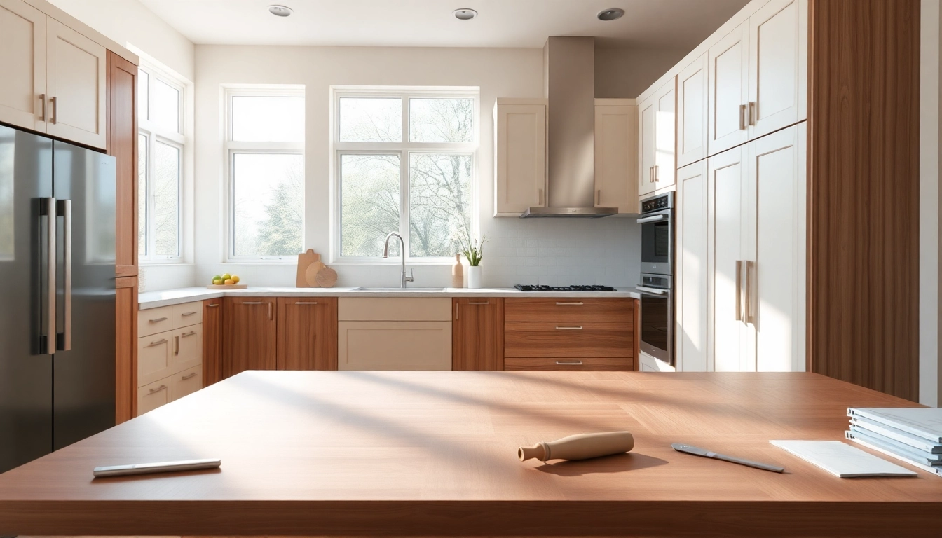 Cabinet Refacing Largo FL showcasing modern cabinetry in a beautifully designed kitchen.