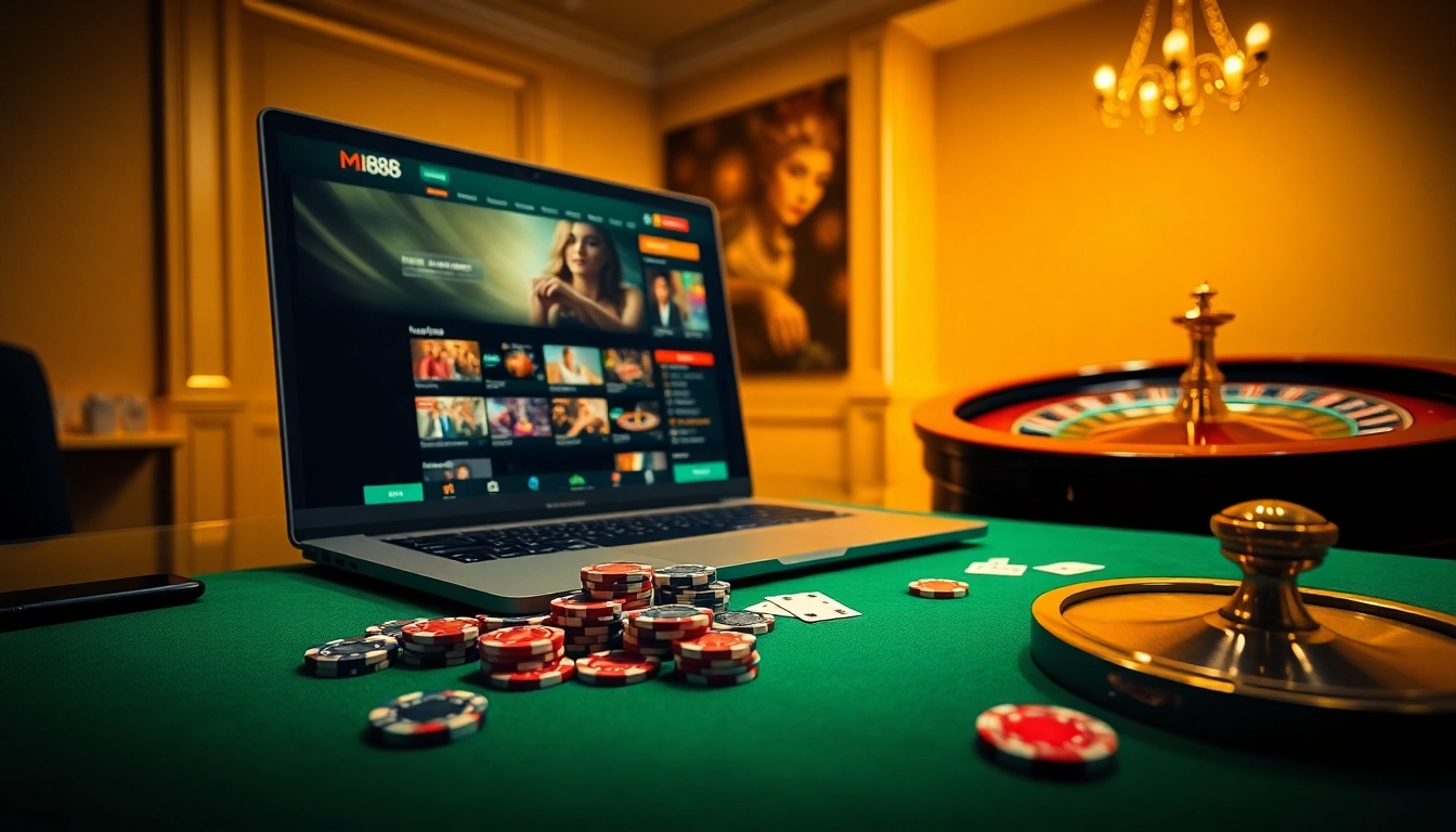 Experience thrilling online gambling at https://mi88.com.mx/ with exciting games and vibrant casino elements.