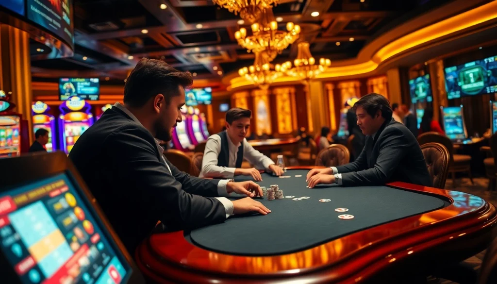 Experience the excitement of gambling at https://89bet.in.net/ with vibrant casino scenes and engaging poker games.