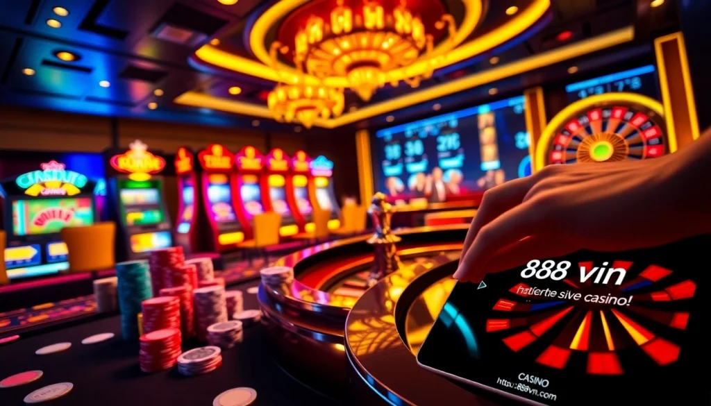 Experience high-stakes gaming with poker chips and slot machines at https://88vn.cn.com/ for thrilling online gambling.