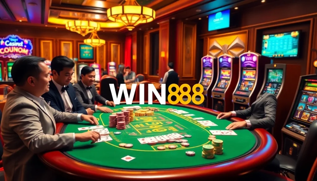 Experience the excitement of WIN88 with engaging casino games and vibrant visuals.