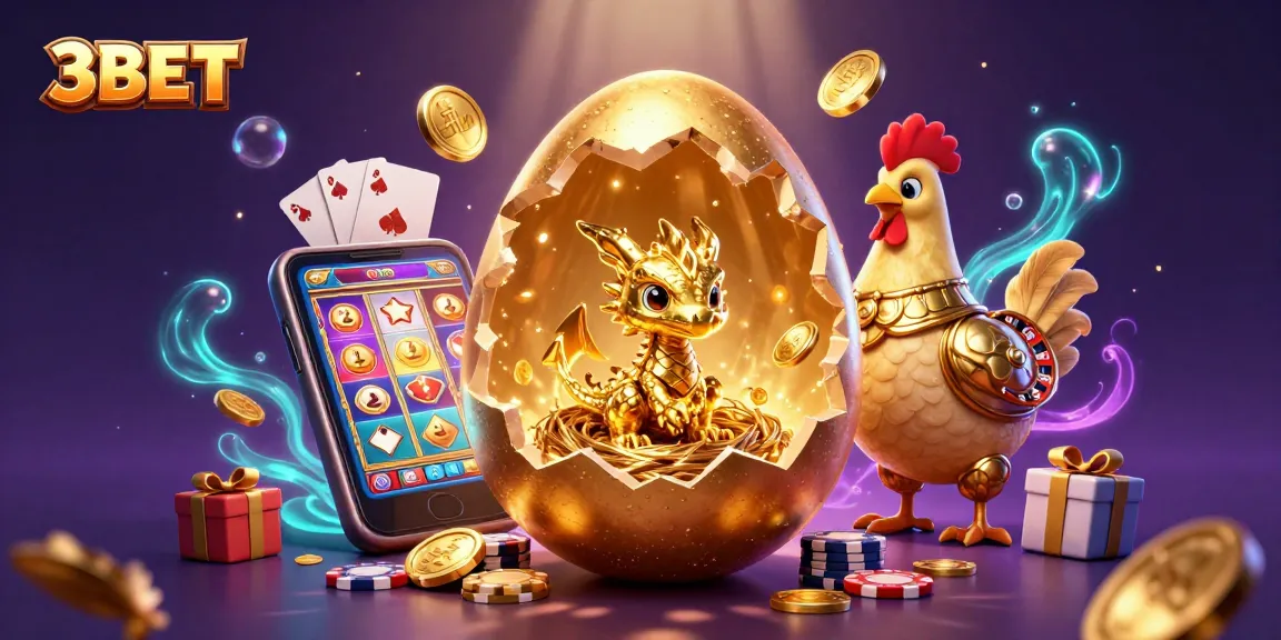 Join the thrilling world of 3BET with an epic baby dragon and golden poker chips, igniting the excitement!